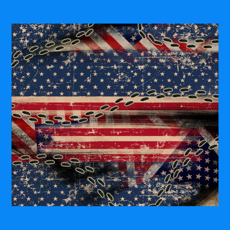 American Flag Stitches Zipper Hoodie by CowGirlArtShop | Teevron