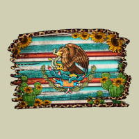 Cactus Turquoise Serape Leopard Mexican Flag Heavy Core Tee | Teevron