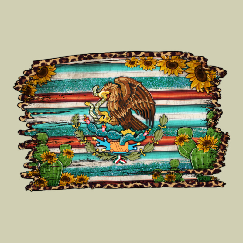 Cactus Turquoise Serape Leopard Mexican Flag Heavy Core Tee by Jasminsmagicworld | Teevron