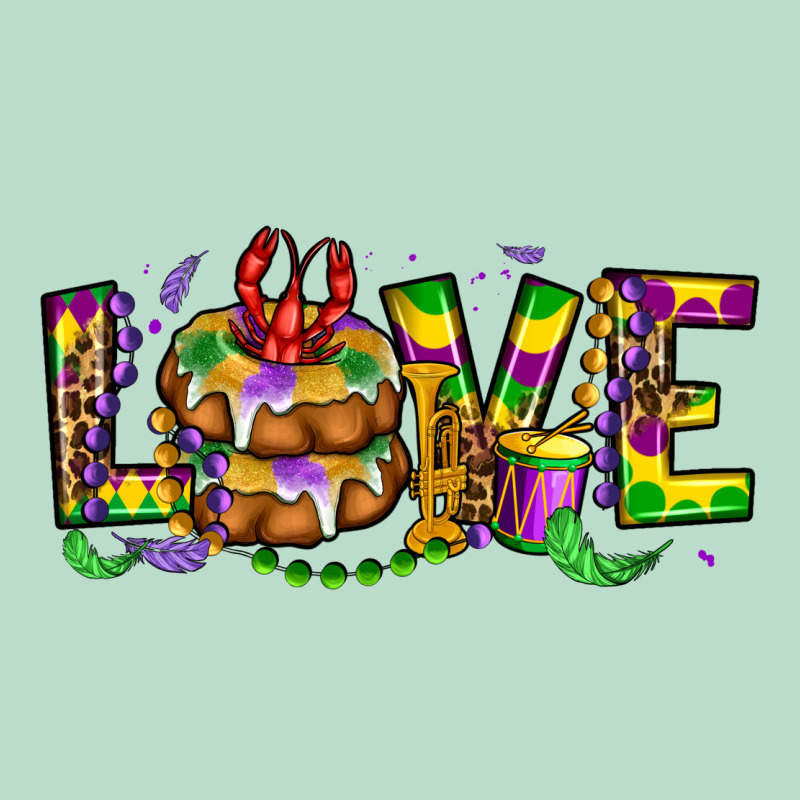 Mardi Gras Love Premium Hoodie by OliviaCreatesArt | Teevron