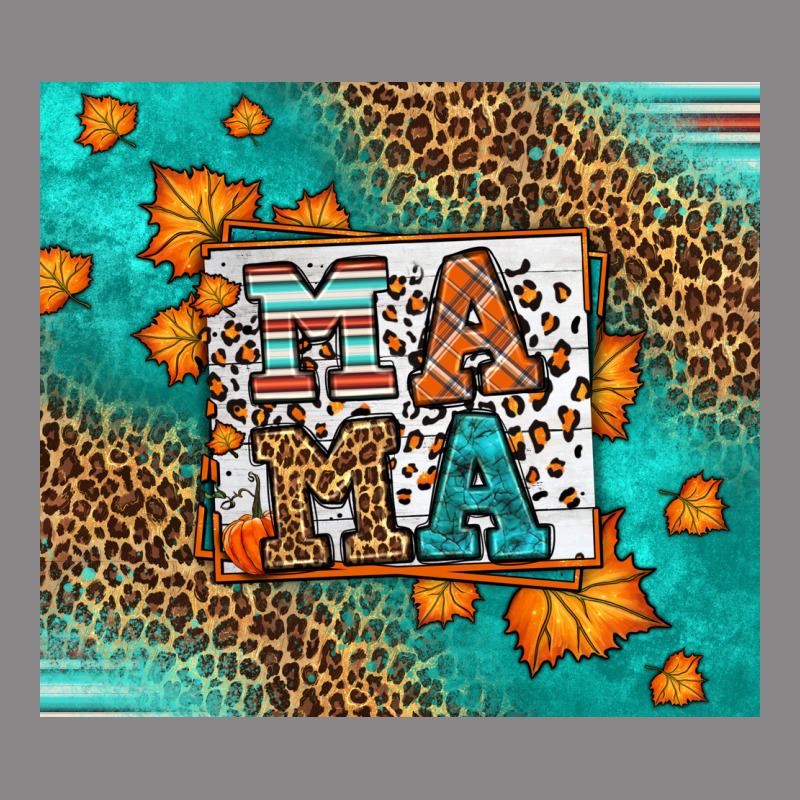 Fall Autumn Leopard Serape Mama Vintage Tee by LillyAllenDesigns | Teevron