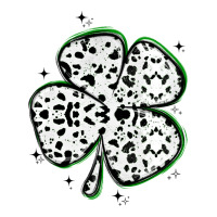 four leaf clover dalmatian print grunge | Teevron