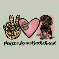 Peace Love Dachshund Classic Tee | Teevron