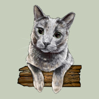 Russian Blue Cat Face Ladies Tee | Teevron