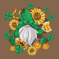 St Patrick's Day Shamrock Sunflowers Gnome Premium Tee | Teevron
