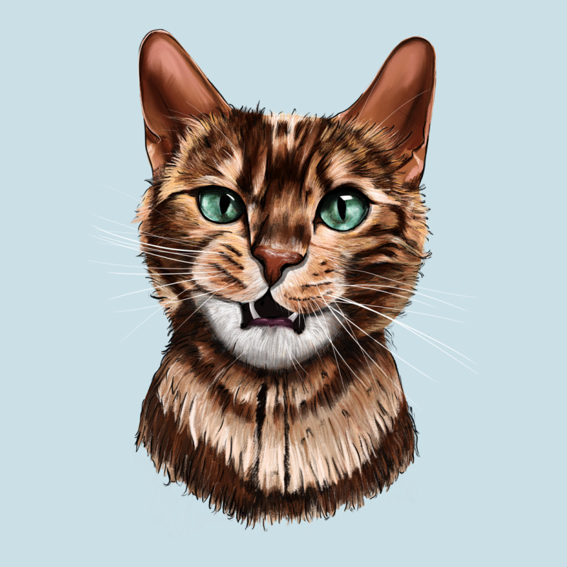 Bengal Cat Face Ladies Tee by LillyAllenDesigns | Teevron