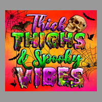 Thick Thighs And Spooky Vibes Tumbler Vintage Hoodie | Teevron