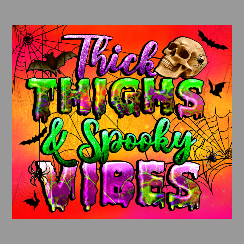 Thick Thighs And Spooky Vibes Tumbler Vintage Hoodie by BundleAndBundleShop | Teevron
