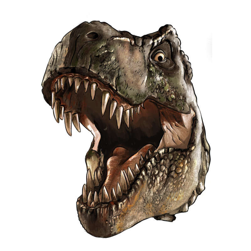 Tyrannosaurus T Rex Face Ladies Tee by LillyAllenDesigns | Teevron