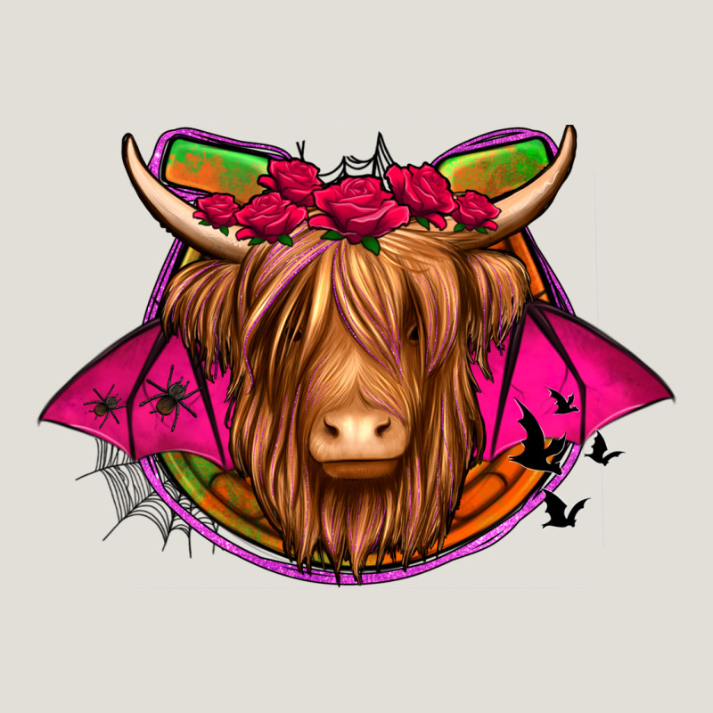 Halloween Highland Cow Horseshoe Heavy Core Tee by Jasminsmagicworld | Teevron