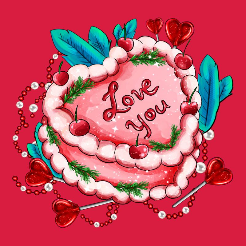 Valentines Day Cakes Olivia Creates Design Premium Hoodie by OliviaCreatesArt | Teevron