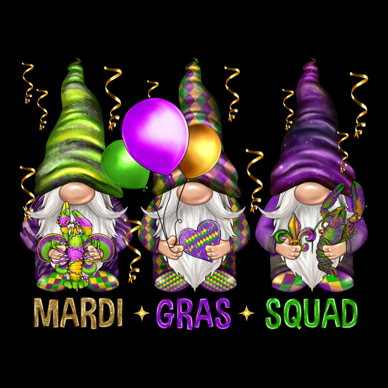Mardi Gras Squad With Gnomies Zipper Hoodie by HowdyJamesFarm | Teevron