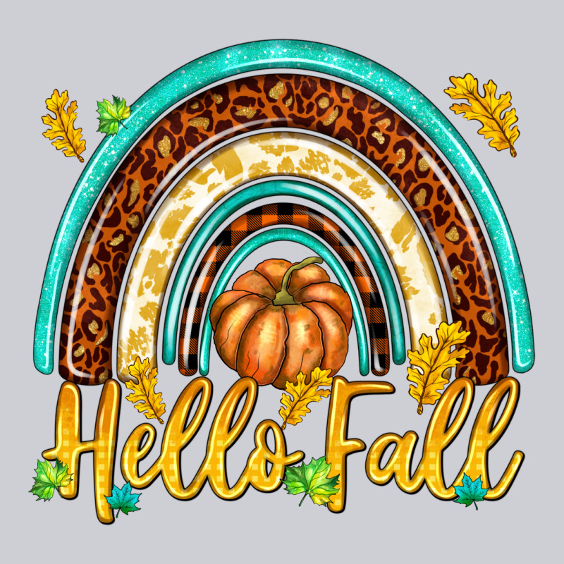 Hello Fall With Rainbow Heavyweight Sweatshirt by texasbilliewilder | Teevron