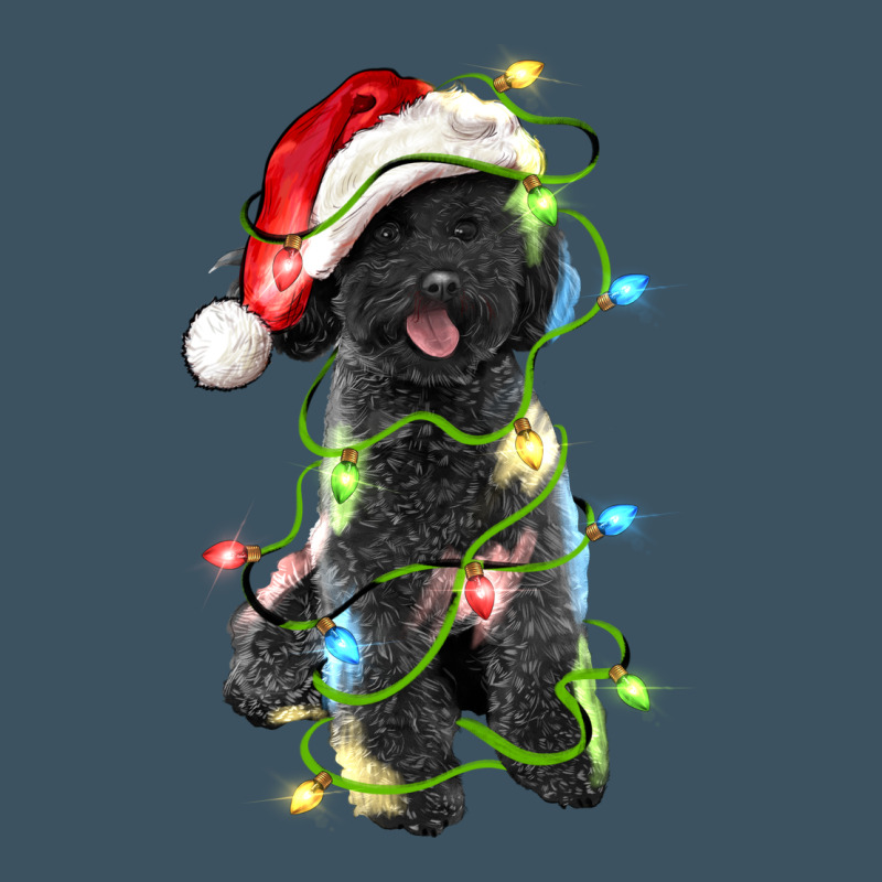 Christmas Black Poodles Dog Urban Heavy Tee by LillyAllenDesigns | Teevron