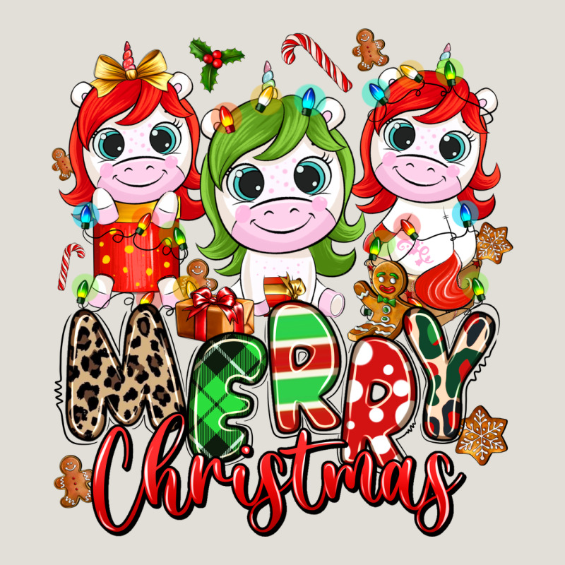 Merry Christmas Unicorns Heavy Core Tee by NancyCooperArtShop | Teevron