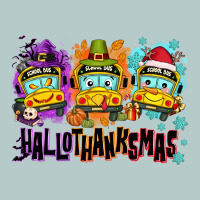 Happy Hallothanksmas School Bus Heavy Core Tee | Teevron