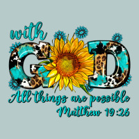 With God All Things Are Possible Sunflower Heavy Core Tee | Teevron