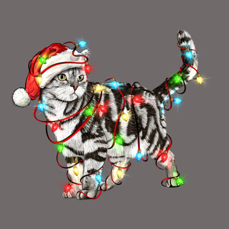 Christmas American Shorthair Cat Urban Heavy Tee by LillyAllenDesigns | Teevron