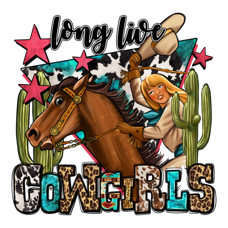Long Live Cowgirls Premium Hoodie by OliviaCreatesArt | Teevron