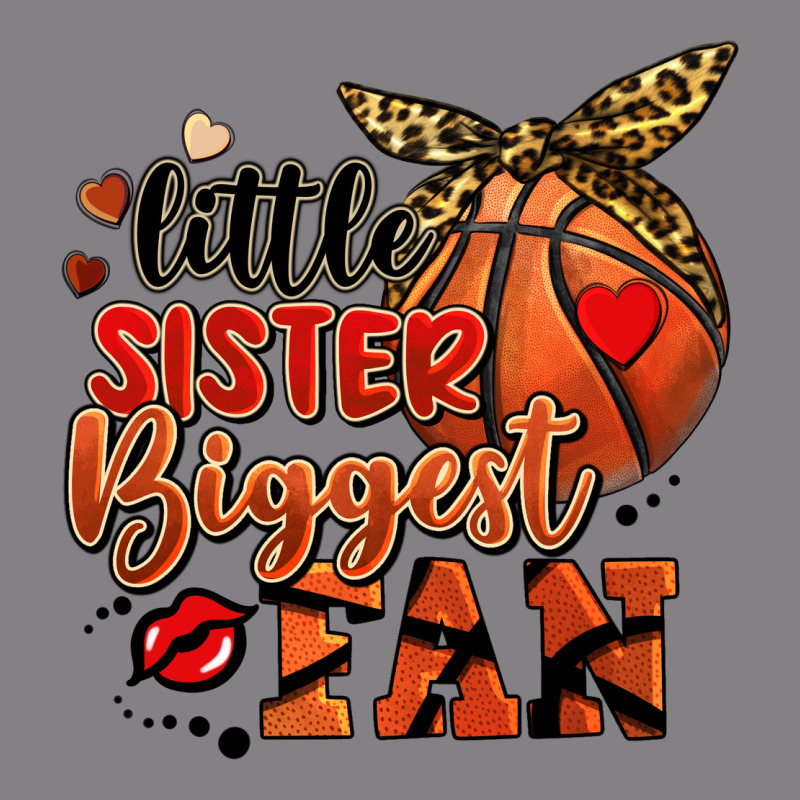 Little Sister Biggest Fan Basketball Heavyweight Hoodie by FaDigitalArtStudio | Teevron