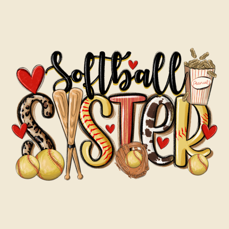Softball Sister Premium Tee by MaliasSmallBusiness | Teevron