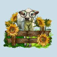Charolais Heifer With Sunflowers Ladies Tee | Teevron