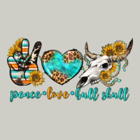 Peace Love Bull Skull Bbs Heavyweight Hoodie | Teevron