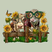 Hereford Bull And Heifer With Sunflowers Ladies Tee | Teevron