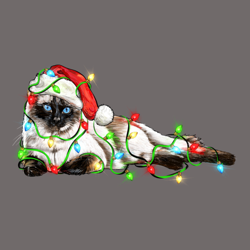 Christmas Siamese Cat Urban Heavy Tee by LillyAllenDesigns | Teevron
