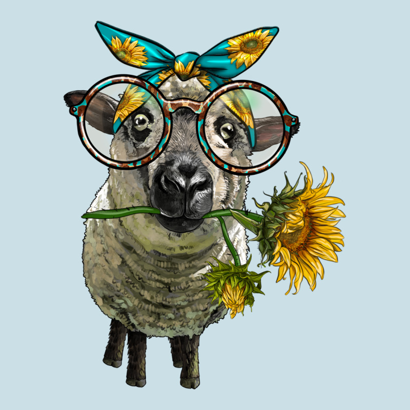 Cute Hempshire Sheep With Eyeglasses Ladies Tee by LillyAllenDesigns | Teevron