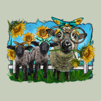 Cute Hempshire Sheep Family Ladies Tee | Teevron