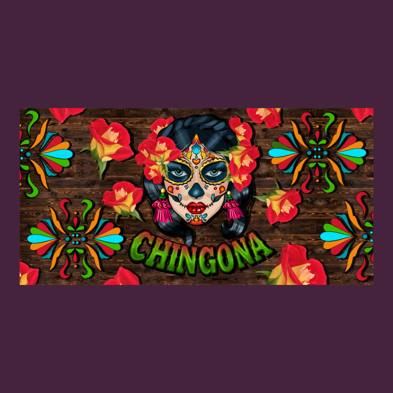 Chingona Sugar Skull License Plate Classic Tee by BundleAndBundleShop | Teevron