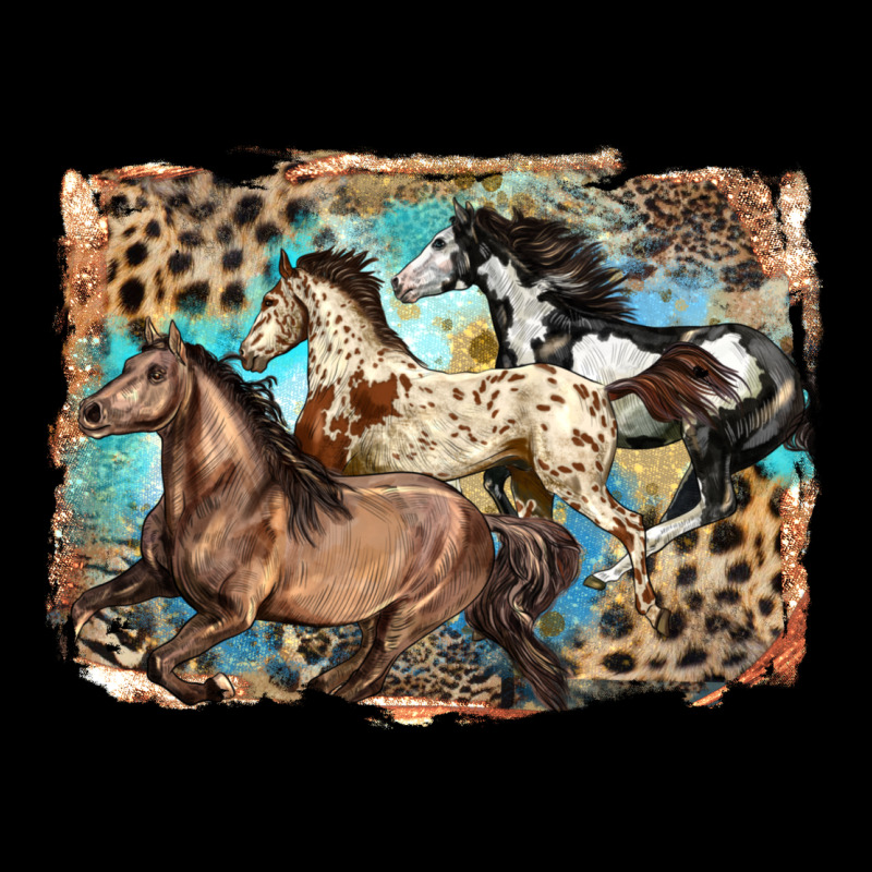 3 Western Horses Running Free Ladies Tee by LillyAllenDesigns | Teevron