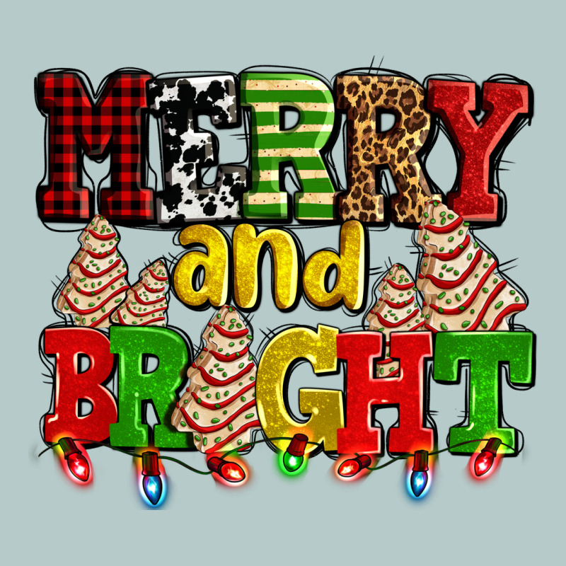 Merry And Bright With Christmas Tree  Cakes Ado Heavy Core Tee by AdoDesignShop | Teevron