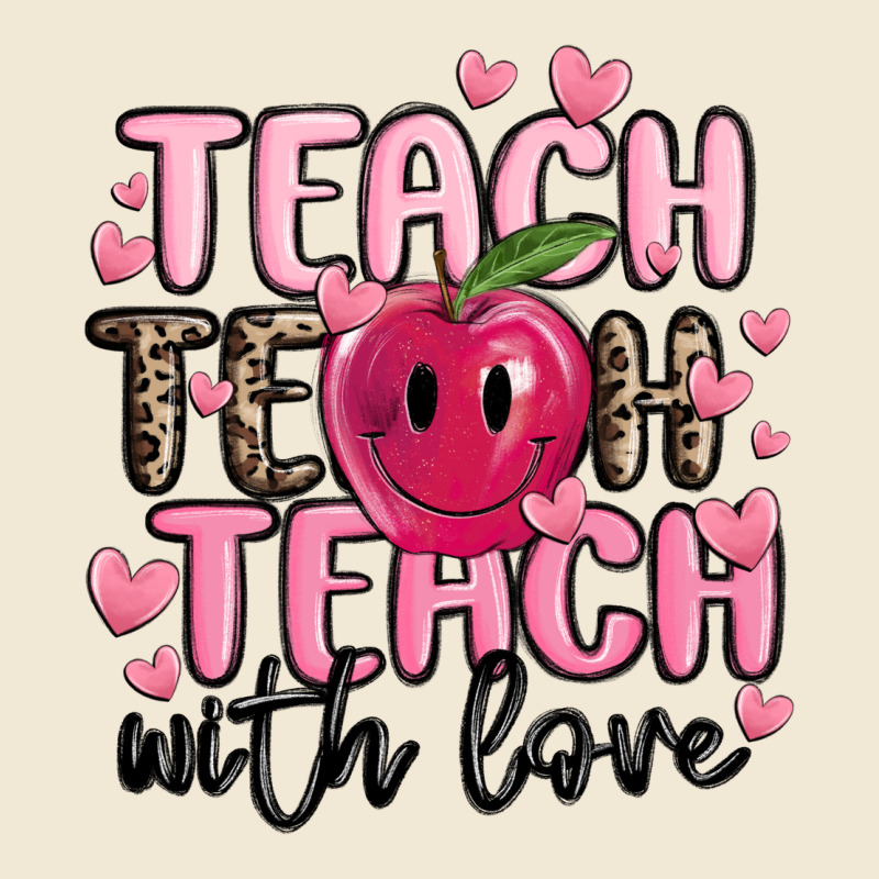 Teach Teach Teach With Love Premium Tee by MaliasSmallBusiness | Teevron