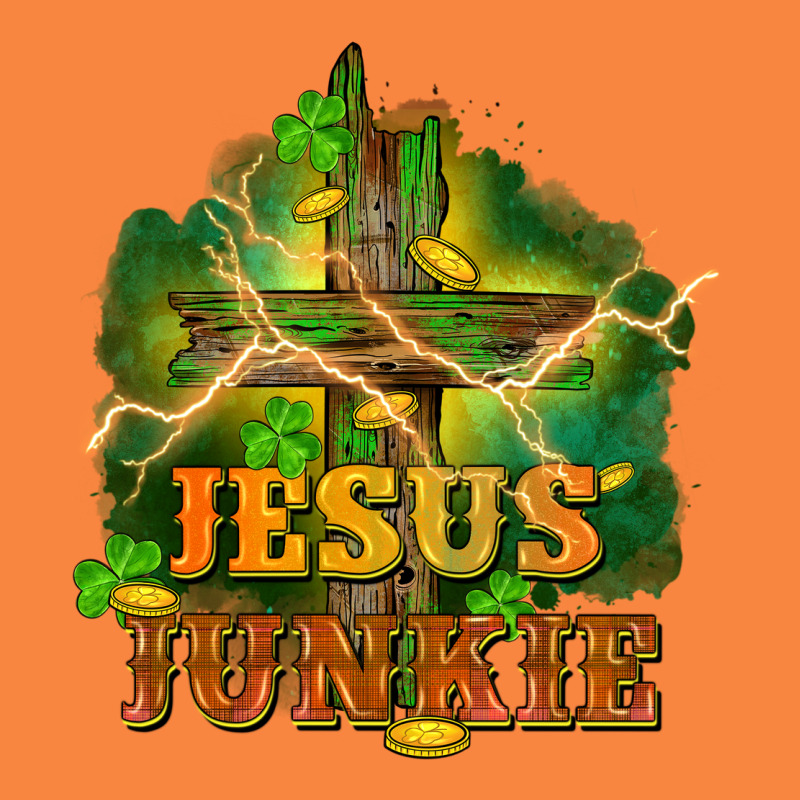 Jesus Junkie St. Patricks Day Premium Sweatshirt by FaDigitalArtStudio | Teevron