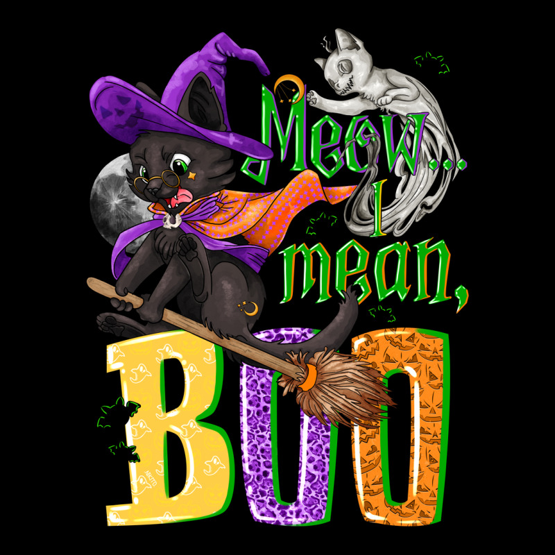 Meow I Mean, Boo Halloween Ladies Tee by NancyCooperArtShop | Teevron