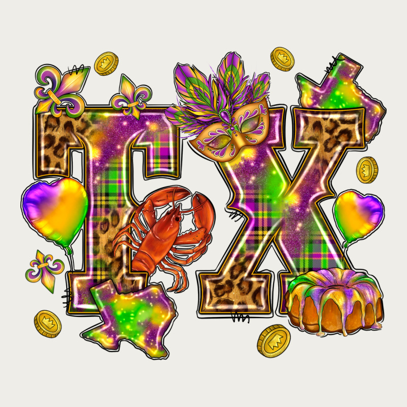 Texas Mardi Gras Zipper Hoodie by HowdyJamesFarm | Teevron