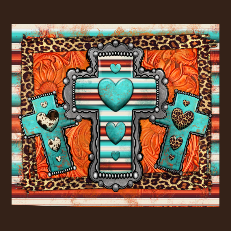 Turquoise Gemstone Crosses Heavy Core Tee by Jasminsmagicworld | Teevron