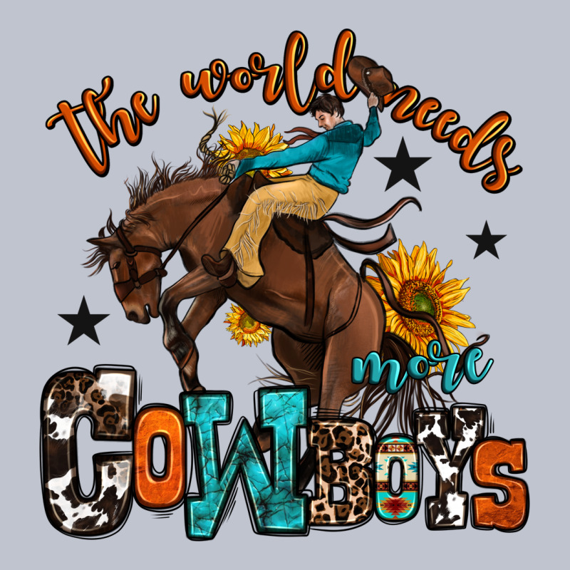 The World Needs More Cowboys Premium Hoodie by OliviaCreatesArt | Teevron