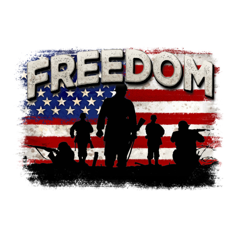 Freedom 4th Of July Zipper Hoodie by CowGirlArtShop | Teevron