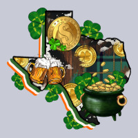 Texas Map St Patricks Day Heavyweight Hoodie | Teevron