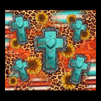 Turquoise Cross Pattern Heavy Core Tee | Teevron