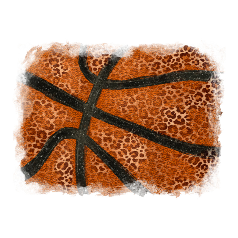 Basketball Leopard Glitter Background Zipper Hoodie by HowdyJamesFarm | Teevron