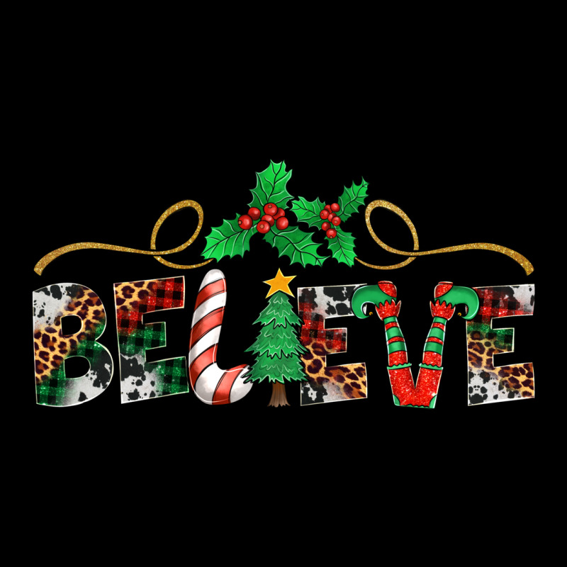 Believe Santa Claus Christmas Heavy Core Tee by Jasminsmagicworld | Teevron
