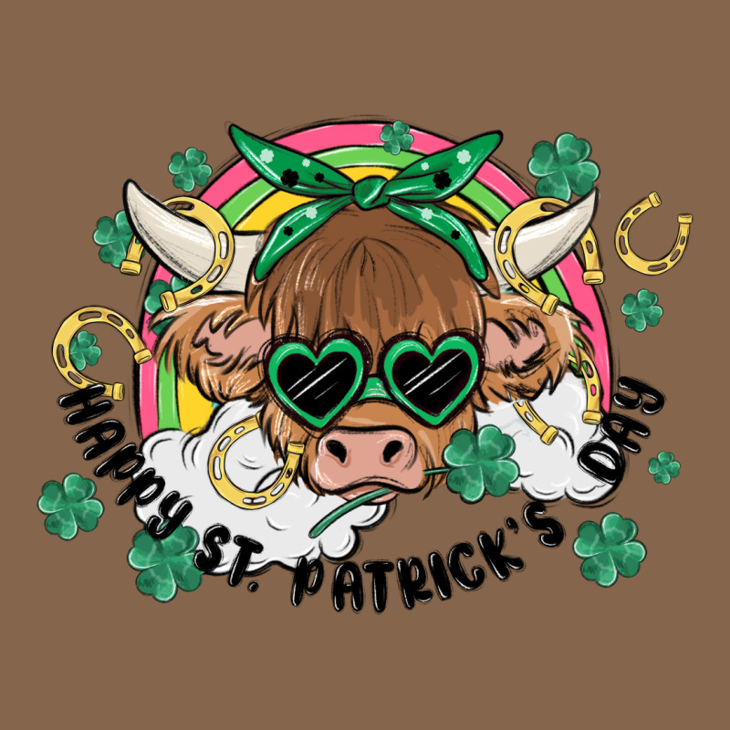 St. Patrick's Day Highland Cow Premium Tee by MaliasSmallBusiness | Teevron