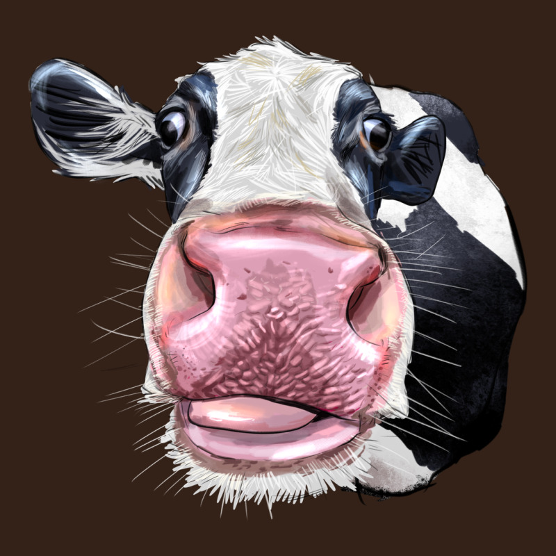 Cute Holstein Face Heavy Core Tee by LillyAllenDesigns | Teevron