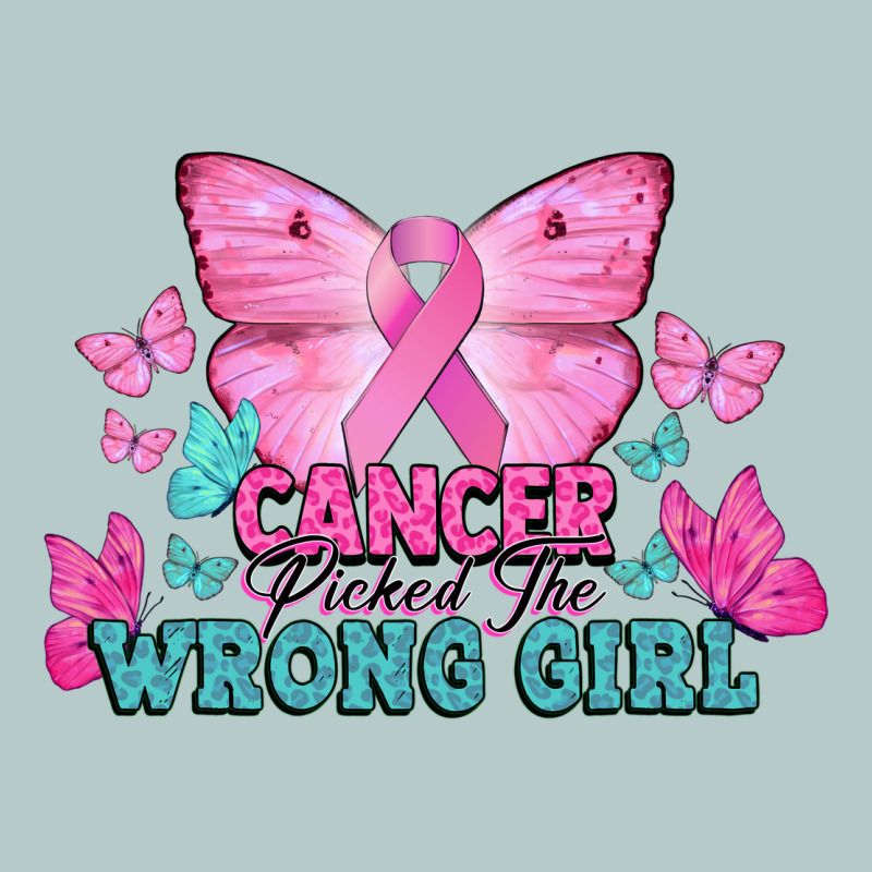 Cancer Picked The Wrong Girl Heavy Core Tee by NancyCooperArtShop | Teevron