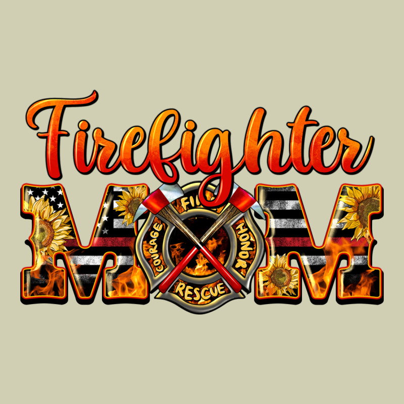 American Firefighter Mom Heavy Core Tee by LillyAllenDesigns | Teevron