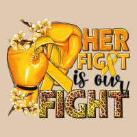 Her Fight Is Our Fight Childhood Cancer Yellow Heavyweight Sweatshirt | Teevron